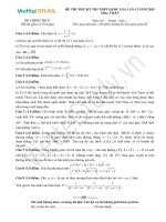 Đề THI THỬ THPT Quốc gia Tháng 06 - 2015 môn Toán (Đợt 13)