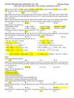 đề thi thử môn hóa học đại học đà lạt lần cuối