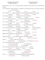 Đề thi thử đại học môn Tiếng Anh 2016 (2)