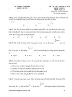 Đề thi thử THPT quốc gia 2015  môn hóa, số  9