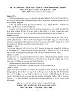 Đề thi học sinh giỏi Hóa học 9 chọn lọc số 5