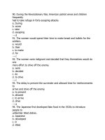 Tuyển tập câu hỏi trắc nghiệm tiếng anh (10)