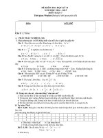 Đề toán lớp 7 - Đề kiểm tra, thi định kỳ, chọn học sinh năng khiếu toán lớp 7 tham khảo (62)