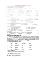 ĐỀ THI HỌC KỲ II TIẾNG ANH 8 SỐ 1