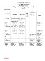 Đề kiểm tra cuối kì 1 môn Ngữ văn 7 số 6