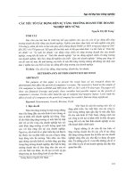 Các yếu tố tác động đến sự tăng trưởng doanh thu doanh nghiệp bền vững