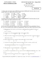 Đề thi thử đại học môn Tiếng Anh (5)