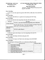 Đề thi học sinh giỏi tỉnh Kiên Giang môn Sử năm học 2006 - 2007(có đáp án)