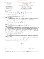 Đề thi tuyển sinh vào lớp 10 môn Toán (Chuyên Toán - Tin) trường THPT Chuyên Lam Sơn, Thanh Hóa năm học 2014-2015