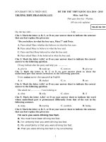 Đề thi thử đại học môn Tiếng Anh (2)