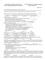 Đề thi thử THPT quốc gia 2015 môn hóa trường chuyên nguyễn bỉnh khiêm quảng nam