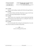 Đề thi học sinh giỏi Lịch sử lớp 9 chọn lọc số 35