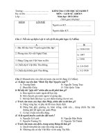 Đề Kiểm tra cuối kỳ I lớp 5 môn Lịch sử số 1