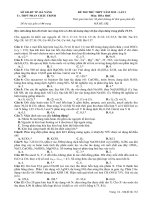 ĐỀ THI THỬ THPT NĂM 2015 - LẦN 1 MÔN HÓA TRƯỜNG PHAN CHÂU TRINH ĐÀ NẴNG