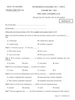 Đề thi thử đại học môn Tiếng Anh (2)