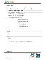 Đề thi tuyển sinh vào trường THCS Amsterdam 2011 môn tiếng việt