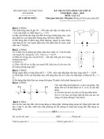 Đề thi vật lý 9 - Đề học sinh giỏi sưu tầm bồi dưỡng (74)