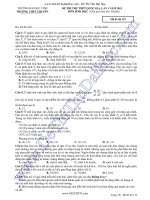 ĐỀ THI THỬ TRƯỜNG ĐẠI HỌC VINH