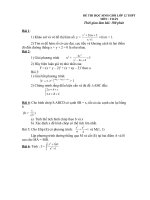 Đề thi thử học sinh giỏi Lớp 12 môn Toán năm 2013 (8)