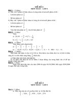 Đề thi dành cho học sinh giỏi lớp 5 - Đề 1