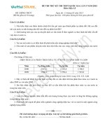 Đề THI THỬ THPT Quốc gia Tháng 03 - 2015 môn Địa lý (Đợt 5)