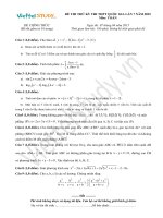 Đề THI THỬ THPT Quốc gia Tháng 04 - 2015 môn Toán (Đợt 7)