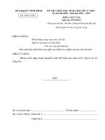 Đề thi học sinh giỏi lớp 12 THPT tỉnh Ninh Bình năm 2012 - 2013 (Lần 1) môn văn