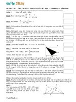 Tuyển sinh vào lớp 6 môn toán trường chuyên Hà Nội - Amsterdam năm 2008