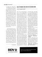 Bàn về phương thức cho vay của ngân hàng