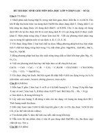 ĐỀ THI HỌC SINH GIỎI MÔN HÓA HỌC LỚP 9 CHỌN LỌC - SỐ 26