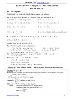 ĐỀ CƯƠNG HKI TOÁN 10