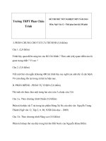 Đề thi thử tốt nghiệp THPT môn Văn năm 2014 các trường THPT trên địa bàn Hà Nội (4)