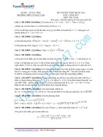 Đề thi thử THPT môn Toán 2015 số 35