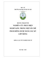 Định lượng cefoperazon bằng cực phổ xung vi phân
