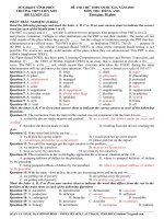 Đề thi thử đại học môn Tiếng Anh (11)