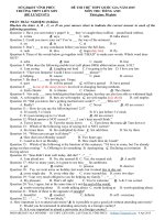 Đề thi thử đại học môn Tiếng Anh (16)