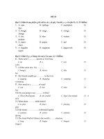 đề kiểm tra học kì 2, tiếng anh 6, đề số 19