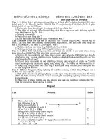 Đề thi môn vật lý lớp 8 - kiểm tra học kì, thi học sinh giỏi tham khảo bồi dưỡng (42)