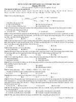 ĐỀ TỰ LUYỆN THI THPT QUỐC GIA NĂM HỌC 2014- 2015 MÔN HÓA ĐỀ SỐ 12