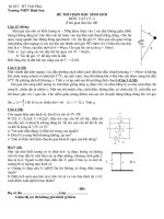 Đề thi học sinh giỏi môn vật lý lớp 10 (23)