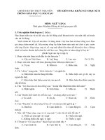 Đề ngữ văn 6 - đề kiểm tra, thi định kỳ học sinh giỏi tham khảo bồi dưỡng (108)