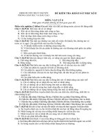 Đề thi môn vật lý lớp 8 - kiểm tra học kì, thi học sinh giỏi tham khảo bồi dưỡng (131)