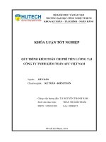 Quy trình kiểm toán chi phí tiền lương tại công ty TNHH kiểm toán AFC Việt Nam