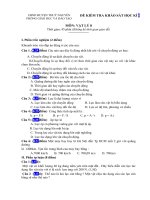 Đề thi môn vật lý lớp 8 - kiểm tra học kì, thi học sinh giỏi tham khảo bồi dưỡng (106)