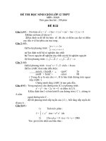 Đề thi học sinh giỏi Toán lớp 12 chọn lọc số 14