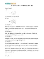 Tuyển sinh vào lớp 6 môn toán trường chuyên Trần Đại Nghĩa năm 2011