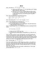 đề ôn thi tốt nghiệp thpt môn toán, đề tham khảo số 14