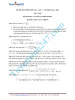 Đề thi thử THPT môn Toán 2015 số 17