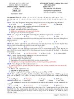 đề thi thử thpt quốc gia môn hóa học trường thpt phan đăng lưu