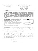 Đề thi học sinh giỏi môn vật lý lớp 10 (37)